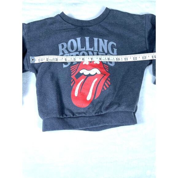 Rolling Stones Toddler Sweatshirt Gray Tongue Logo - Picture 2 of 6